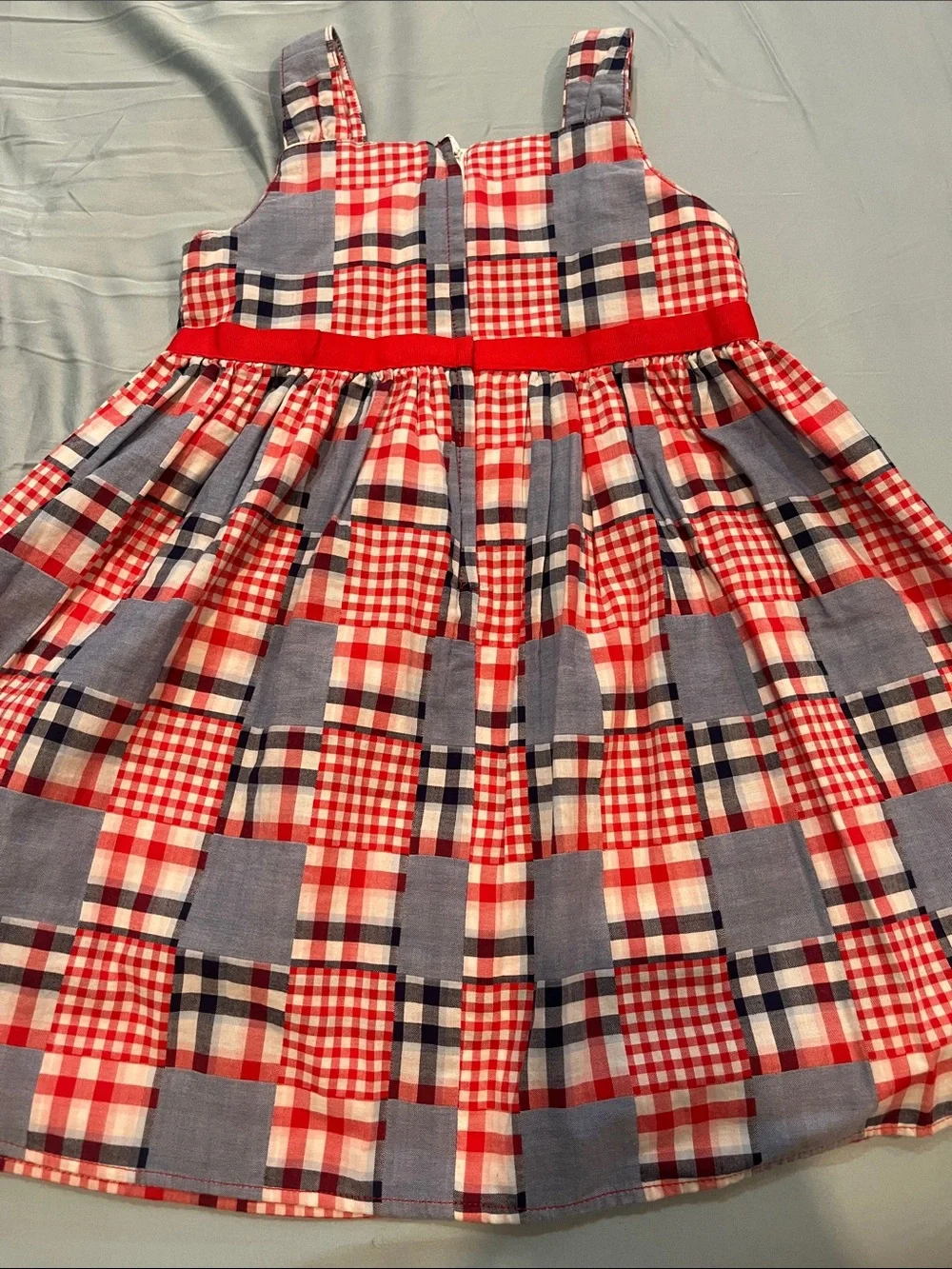 Gymboree Red, Navy & White Plaid Button-Up Shirt